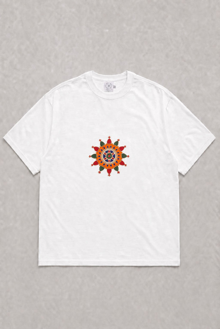 Lotus Mandala T-shirt laid flat