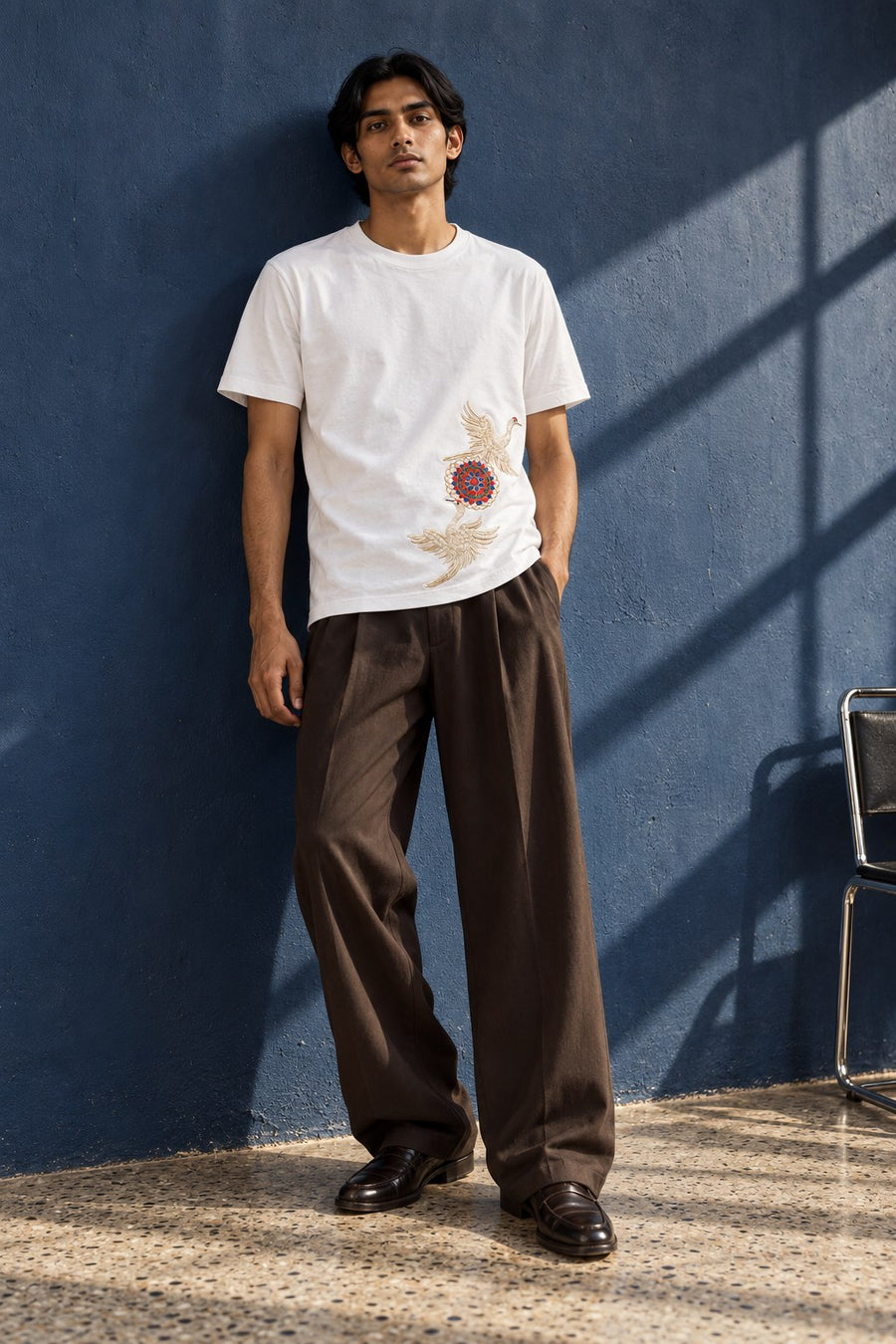 Crane Flight T-shirt, worn, full length