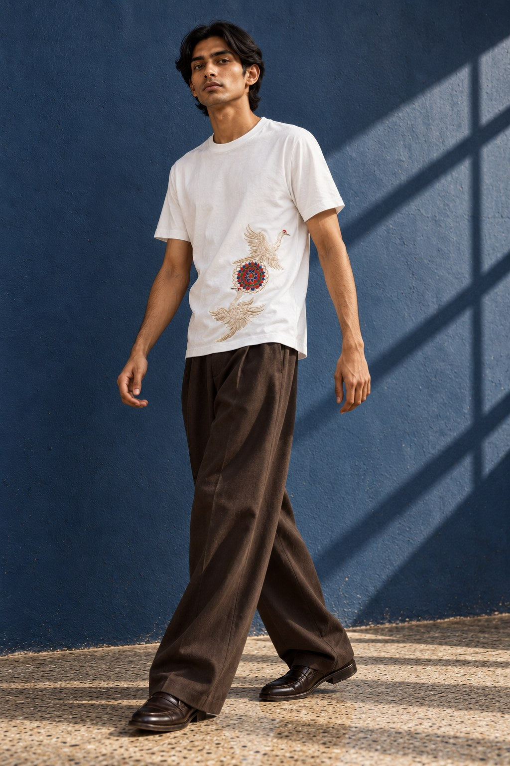 Crane Flight T-shirt, mid-step