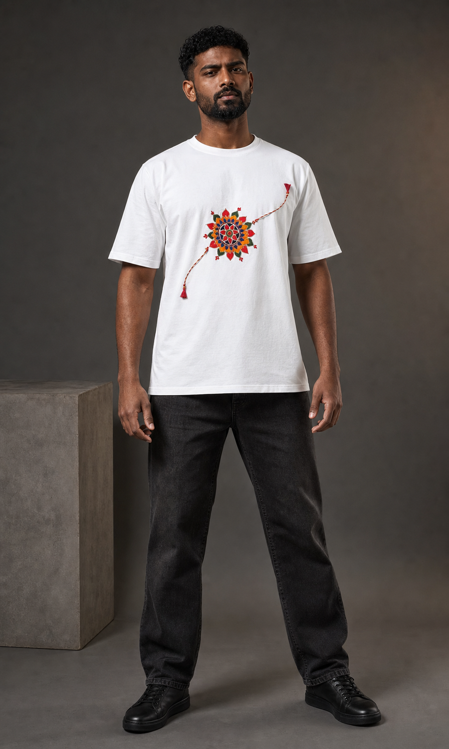 Bandhan Mandala Rakhi — studio standing