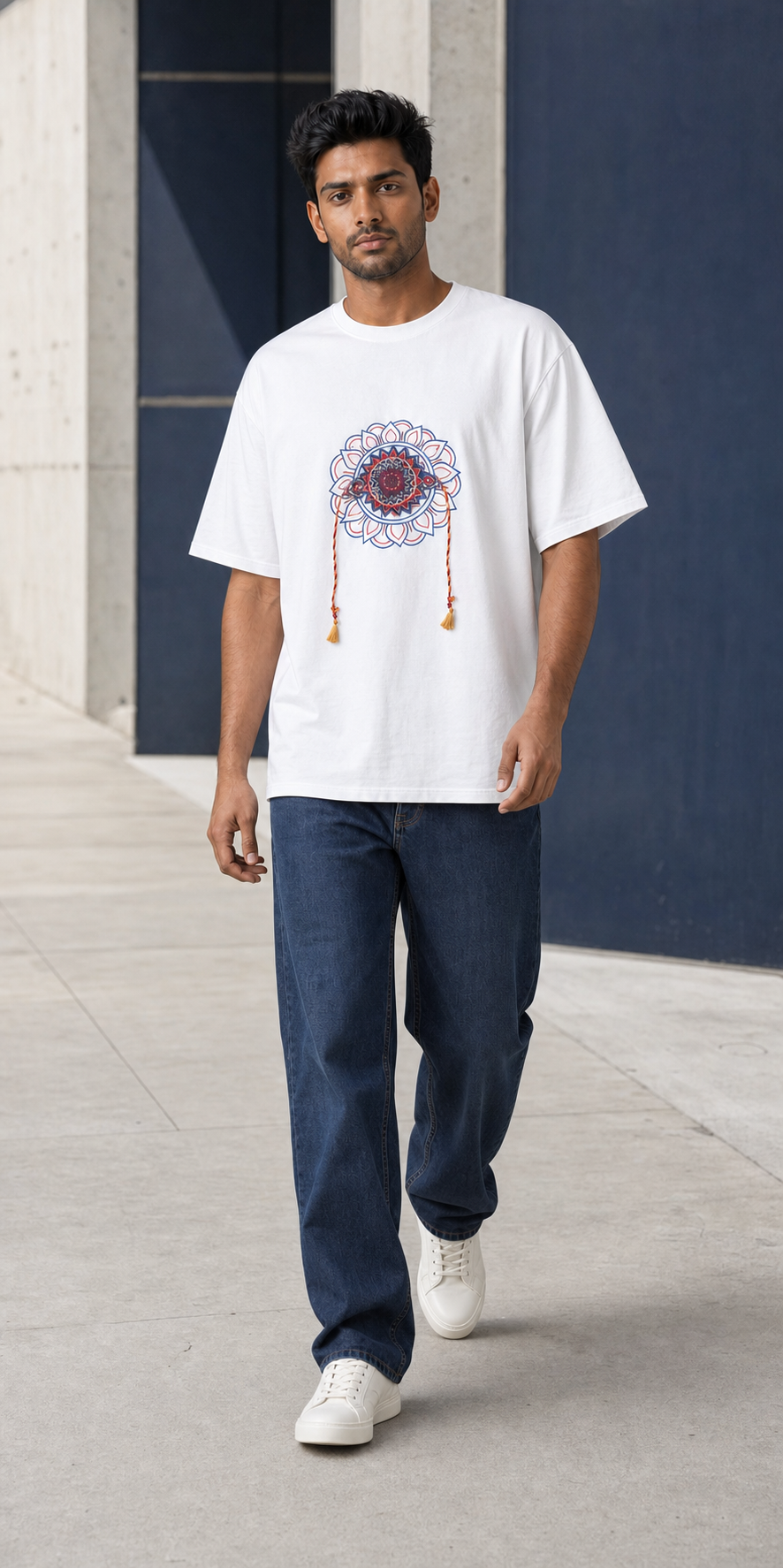 Mandala Ties Rakhi — urban walking