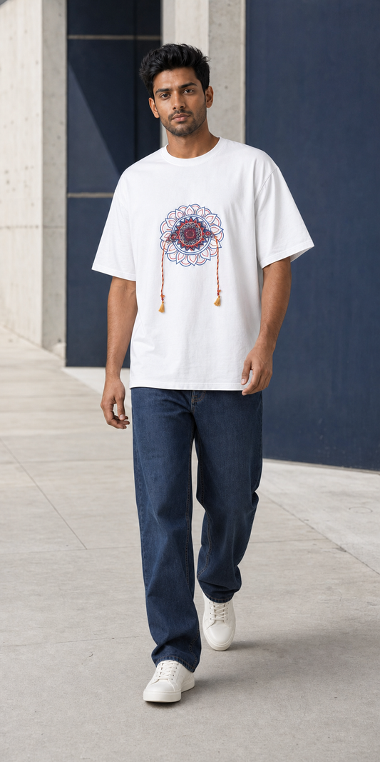 Mandala Ties Rakhi — urban walking